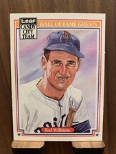 TED WILLIAMS 1987 LEAF HALL OF FAME GREATS #H5