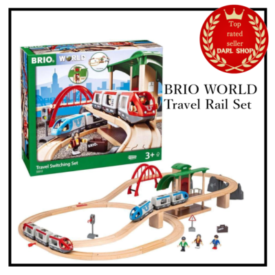 BRIO WORLD Travel Rail Set [Total 42 Pieces] Ages 3 and up