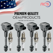4X Ignition Coils + Spark Plug OEM for 2002-2...