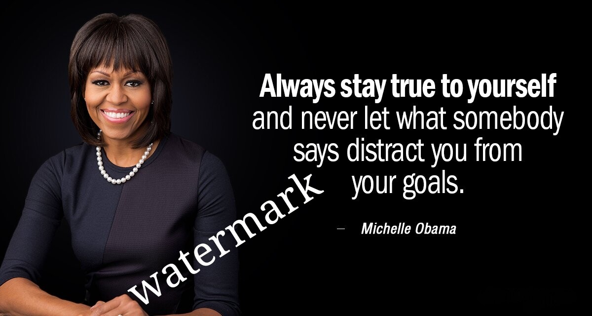 Michelle Obama - Always Stay True To Yourself T-Shirt Michelle Obama - Always Stay True To Yourself T-Shirt