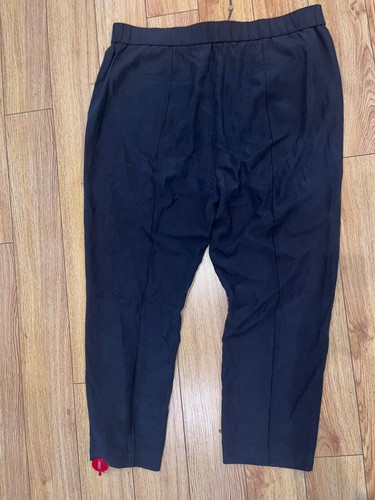 Designer Kobi Halperin black elastic waist causual zip front black pants $298 ne - Picture 3 of 6