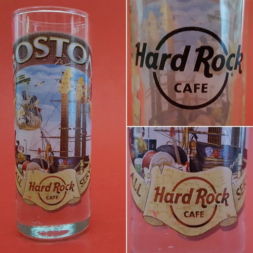 Vaso de chupito Hard Rock Café Boston City 2011. USS Constitution. Love All Serve All - Imagen 1 de 10