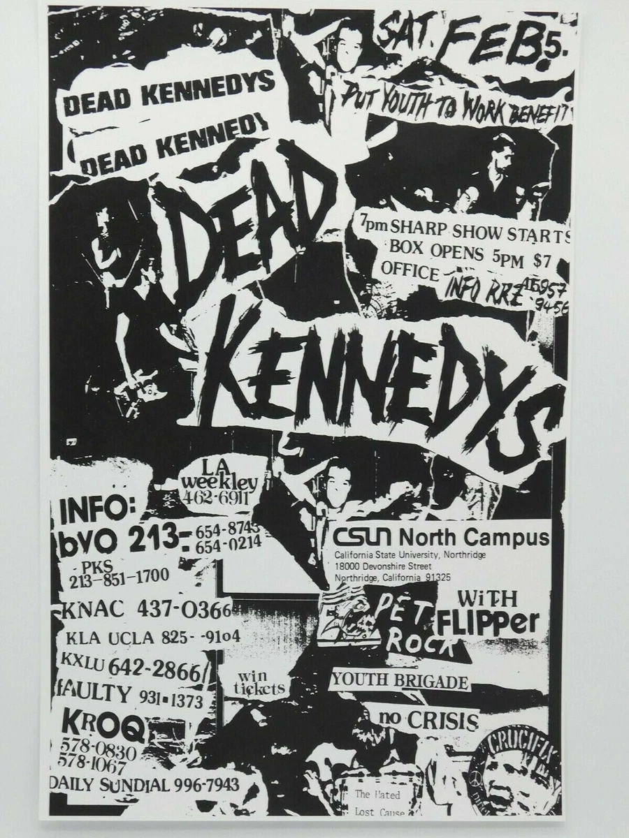 DEAD KENNEDYS FLIPPER VINTAGE CLASSIC LA PUNK CONCERT POSTER, CSUN