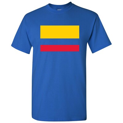 Columbia Latin American Flag Basic Cotton T-Shirt - Royal
