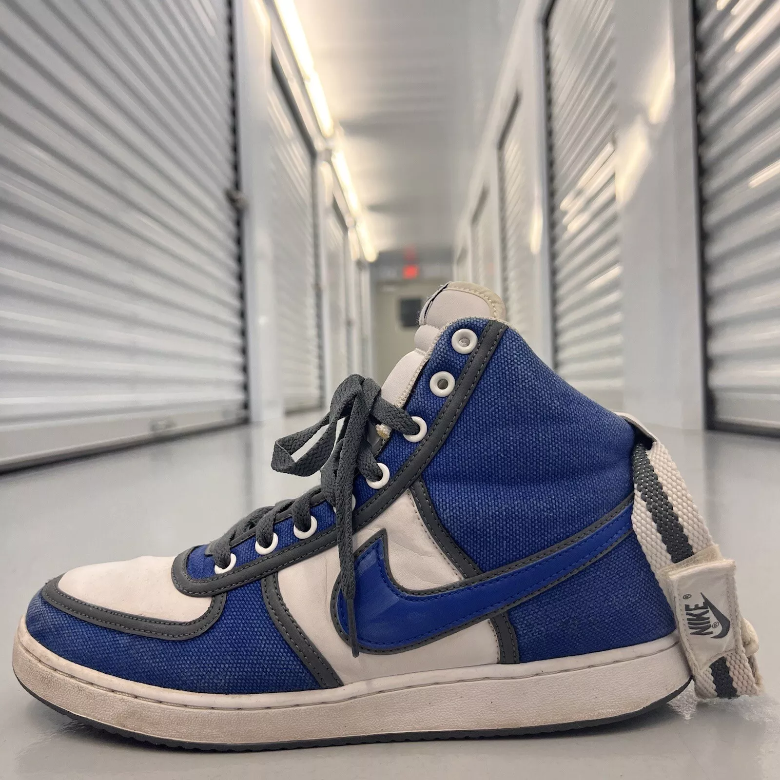 Chaussures Nike Vandal High Supreme 2008 Varsity Royal blanc 309427 441 hommes États Unis taille 10