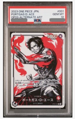 PSA 10 ONE PIECE Card Game OP03-001 Portgas D Ace Leader Alt PSA 10 ONE PIECE Card Game OP03-001 Portgas D Ace Leader Alt