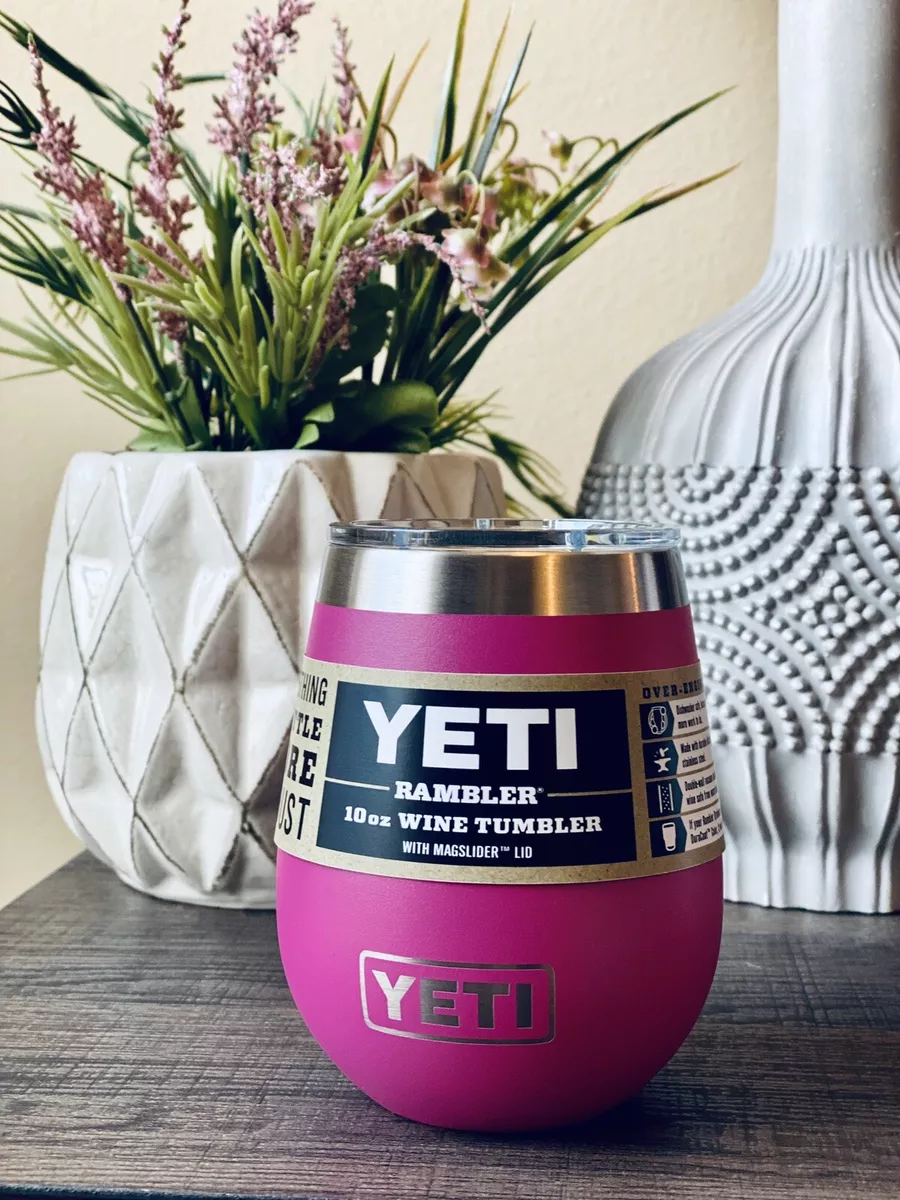 Yeti Rambler 10 oz Wine Tumbler w/ Magslider Lid/Prickly Pear