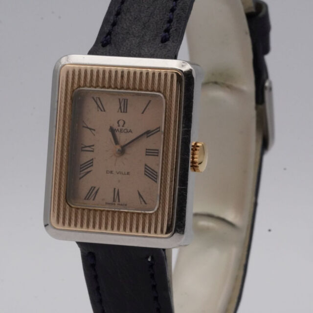 OMEGA De Ville Women's Watch Steel/Gold 20MM Nice Condition Vintage Wrist 2 ZN9824