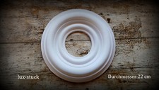 R82 Gips Stuck Rosette D 22 cm Stuckornament Stuckrosette  Deckenrosette 