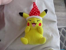 Pokemon 8 Pikachu Santa Hat Stars Soft Plush