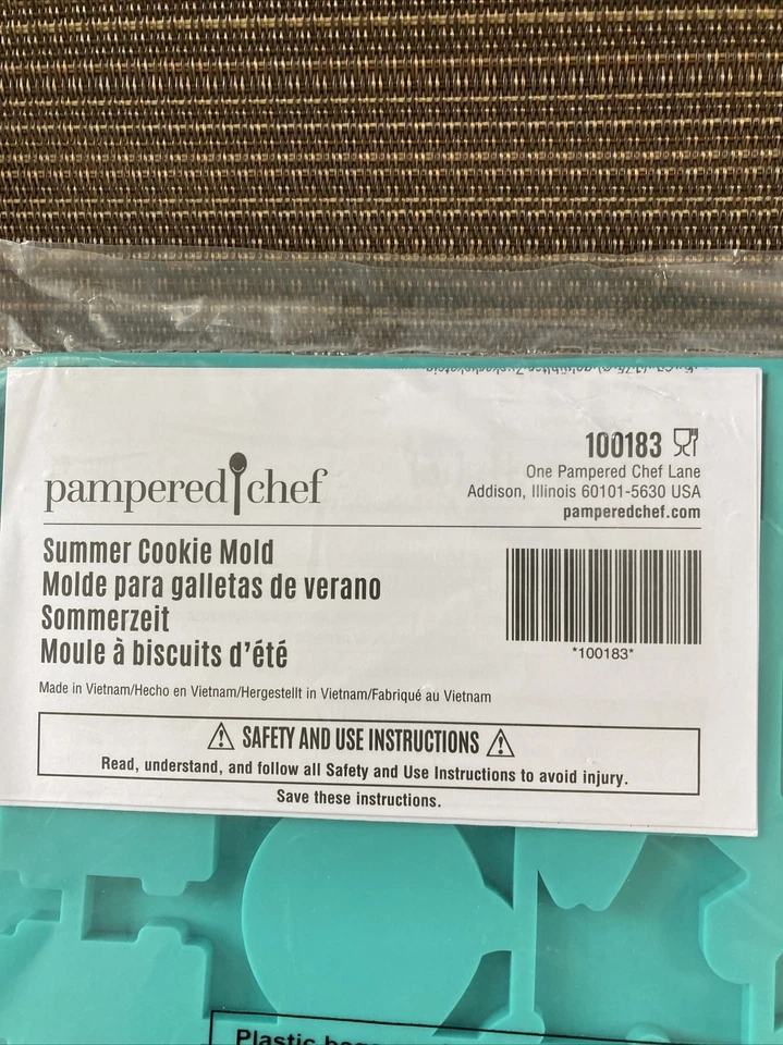 Pampered Chef Summer Cookie Mold #100183 GREAT BEACH COOKIES NIP - Image 3 of 3