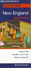 New England, Easy-to-Fold, Laminated State Map, by Rand McNally