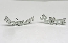 Taylor Swift Swiftie Custom Made 3D Stainless Earrings Wear To Concert on Tour