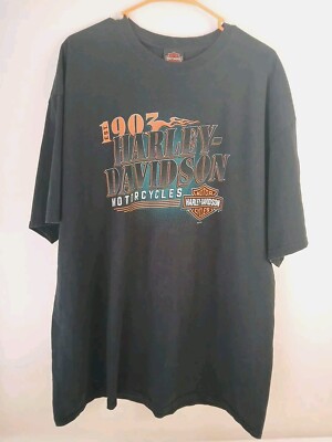 Harley Davidson T Shirt Abuquerque NM Sz 2XL Double Sided Embroidered