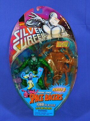 SILVER SURFER RONAN THE ACCUSER COSMIC POWER SPACE RACERS SERIES 3 TOYBIZ 1998