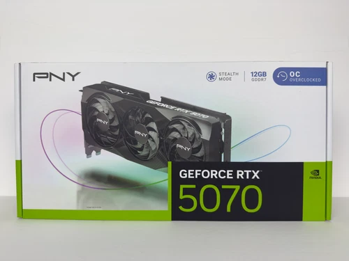 PNY NVIDIA GeForce RTX 5070 OC Triple Fan BRAND NEW SEALED 