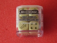 Games Workshop Necromunda Squat Ironhead Prospectors Gang Dice BNIB D6 New GW