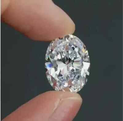 1.25 CT VVS1 D Grade Oval Cut Natural White Diamond Ring Size GDGL Certified E85