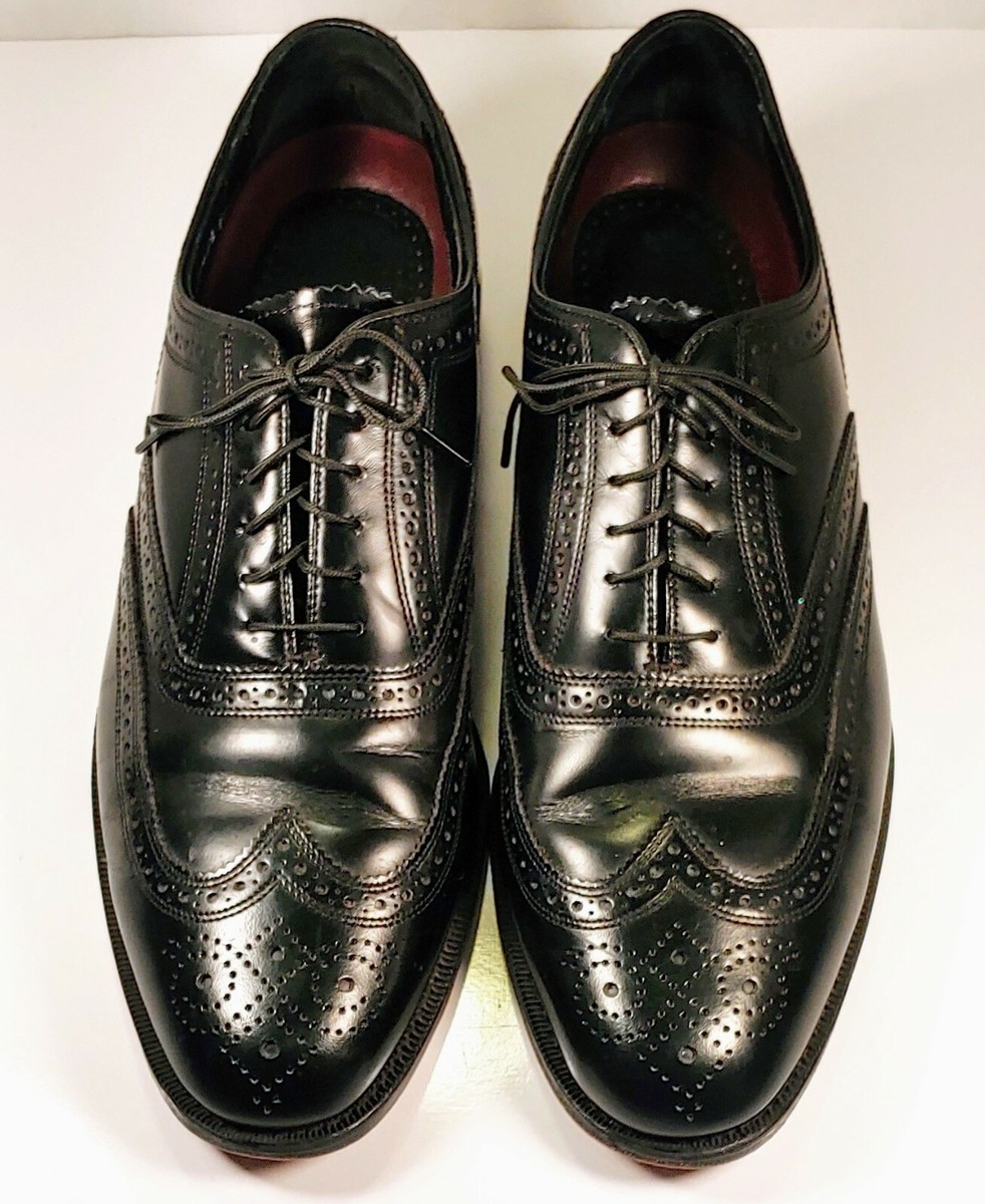 Florsheim Mens‎ Lexington 20381 Sz 8.5 D Black Lace Up Wingtip Oxford Dress Shoe Florsheim Mens Lexington 20381 Black Lace Up Wingtip Oxford  main image 4