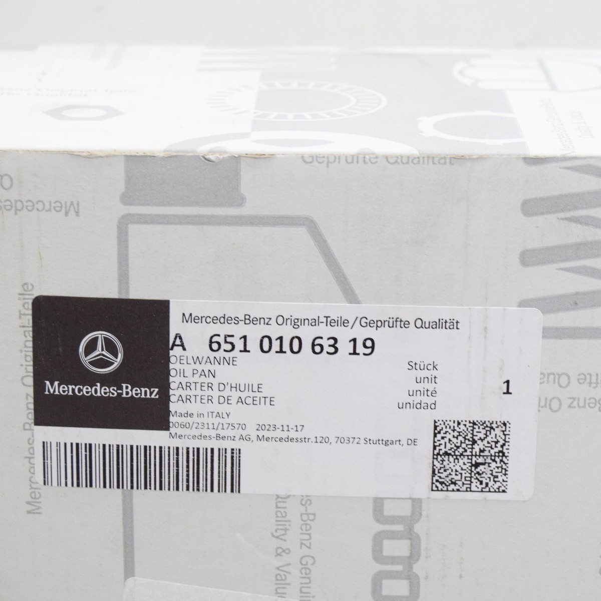 MERCEDES-BENZ VITO W447 Engine Oil Pan A6510106319 NEW GENUINE | eBay