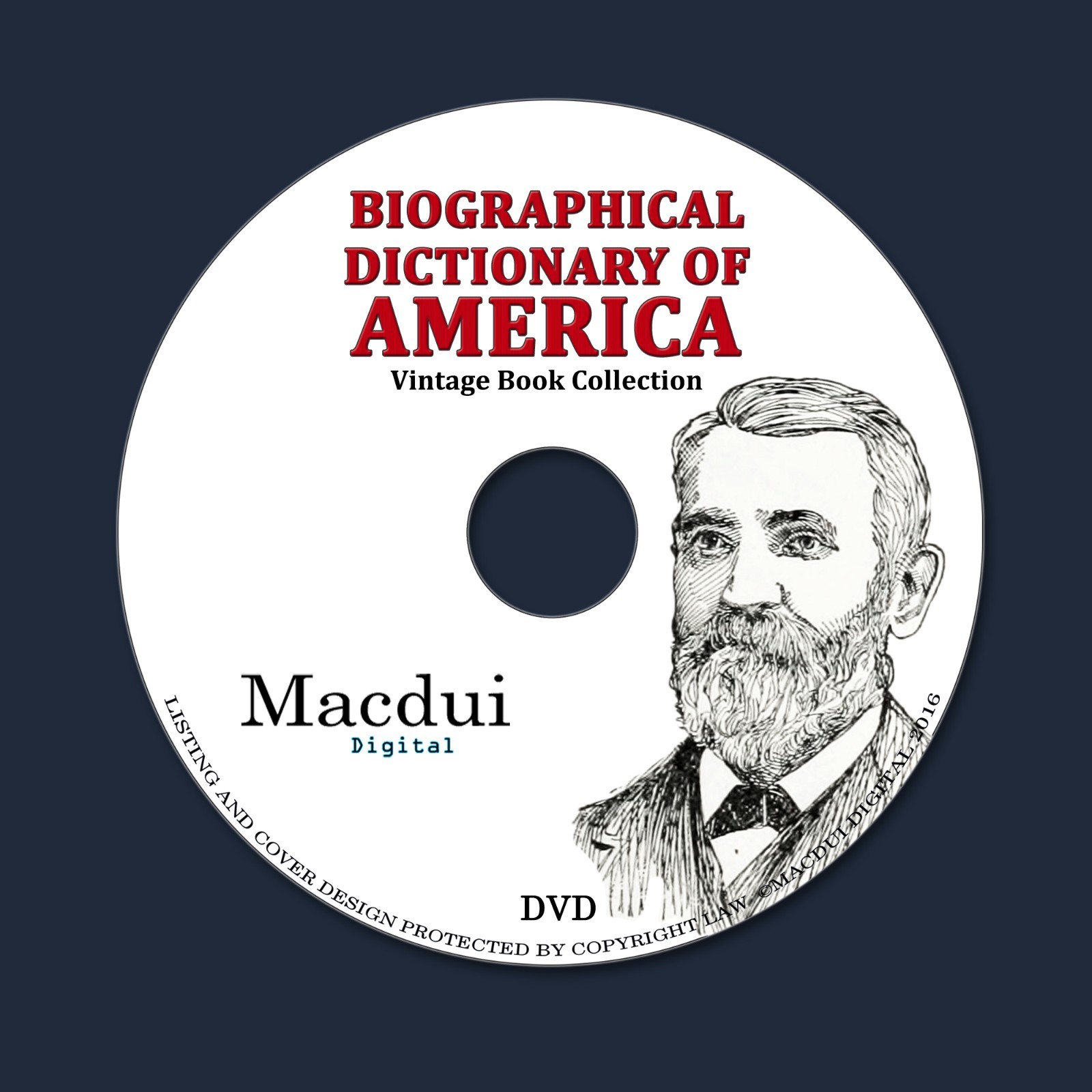 Biographical dictionary of America – 10 Vintage e-Books Collection on 1 DATA DVD
