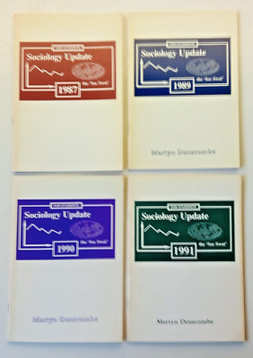 4 x Sociology Update for Students 1987/89/90 & 91 Hyperion Press paperbacks