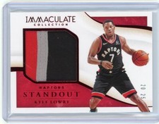 2019-20 Panini Immaculate Collection Jumbo Patch Red #SM-KLO Kyle Lowry #20/25