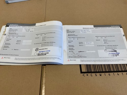 MERCEDES SERVICE BOOK VITO VIANO W639 service book stamped to 148k - Picture 3 of 8