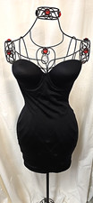 Secret By Victoria's Secret Power Figure Shaping Black Strapless Slip DRESS 38B