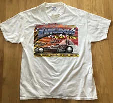 Kingdon Airpark Drag Strip Lodi Stockton VTG Vintage USA MADE T Shirt 1998 XL