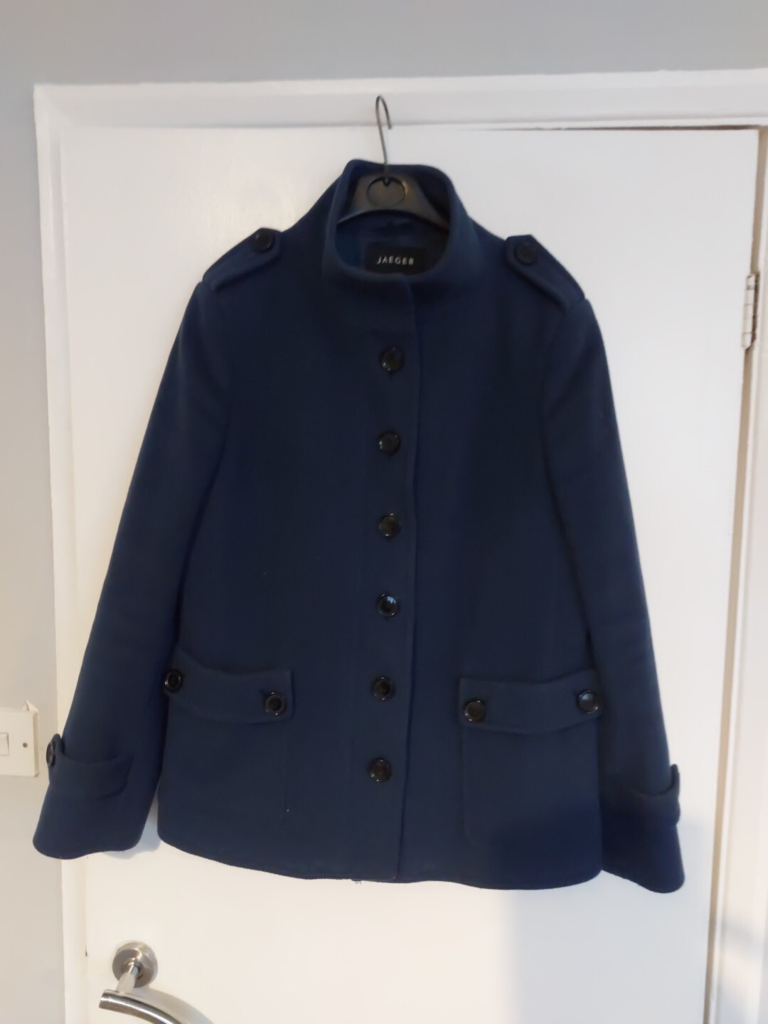 Jaeger Ladies Size 14 Wool Blend Coat eBay