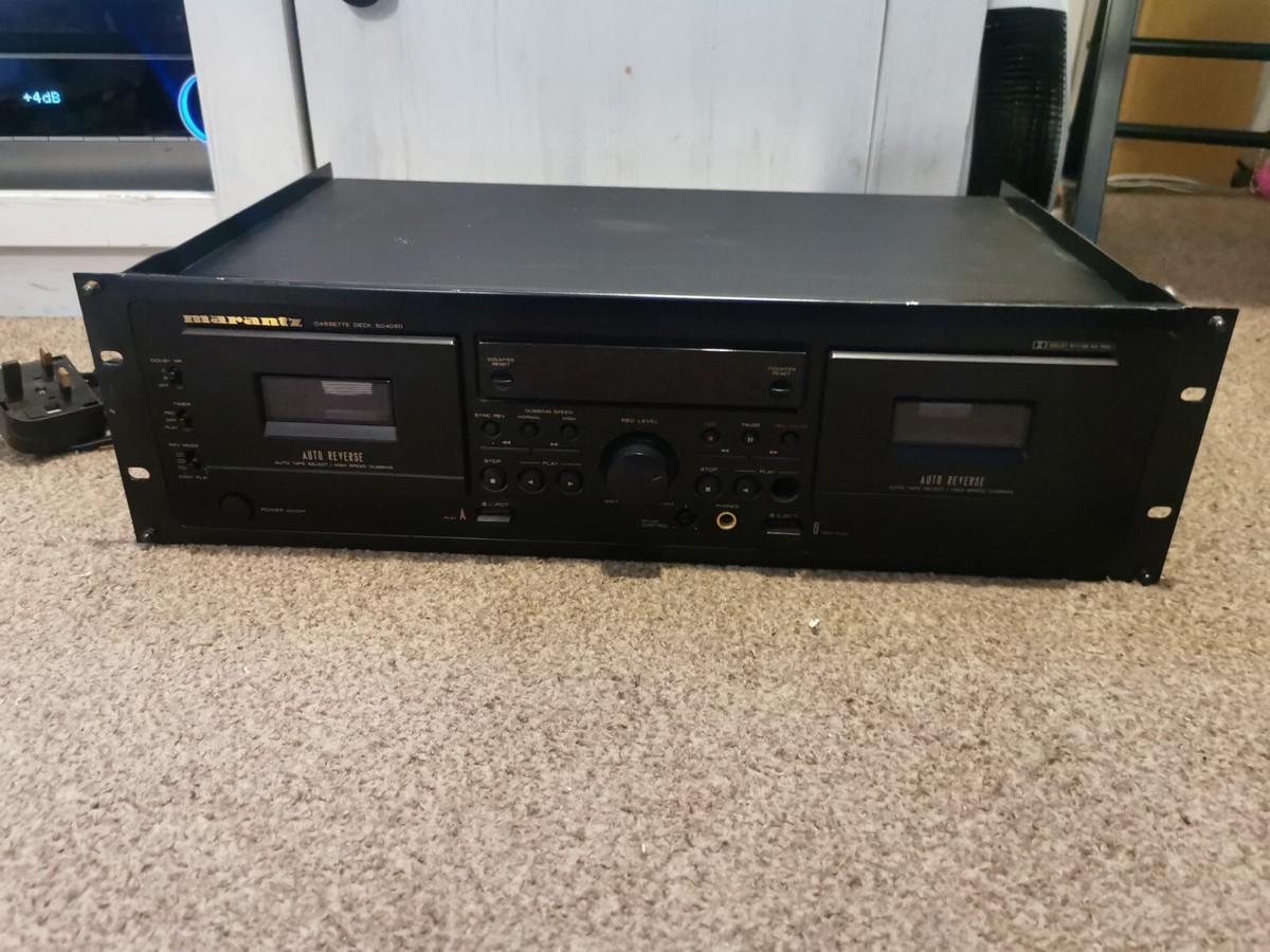 Piastra Doppia Cassette Marantz Professional SD4050/N1B Hi-Fi – Usata, Manca Pulsante Pitch