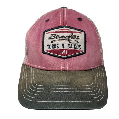 Beaches Turks & Caicos Snapback Mesh Back Trucker Hat Multi Classic Cut