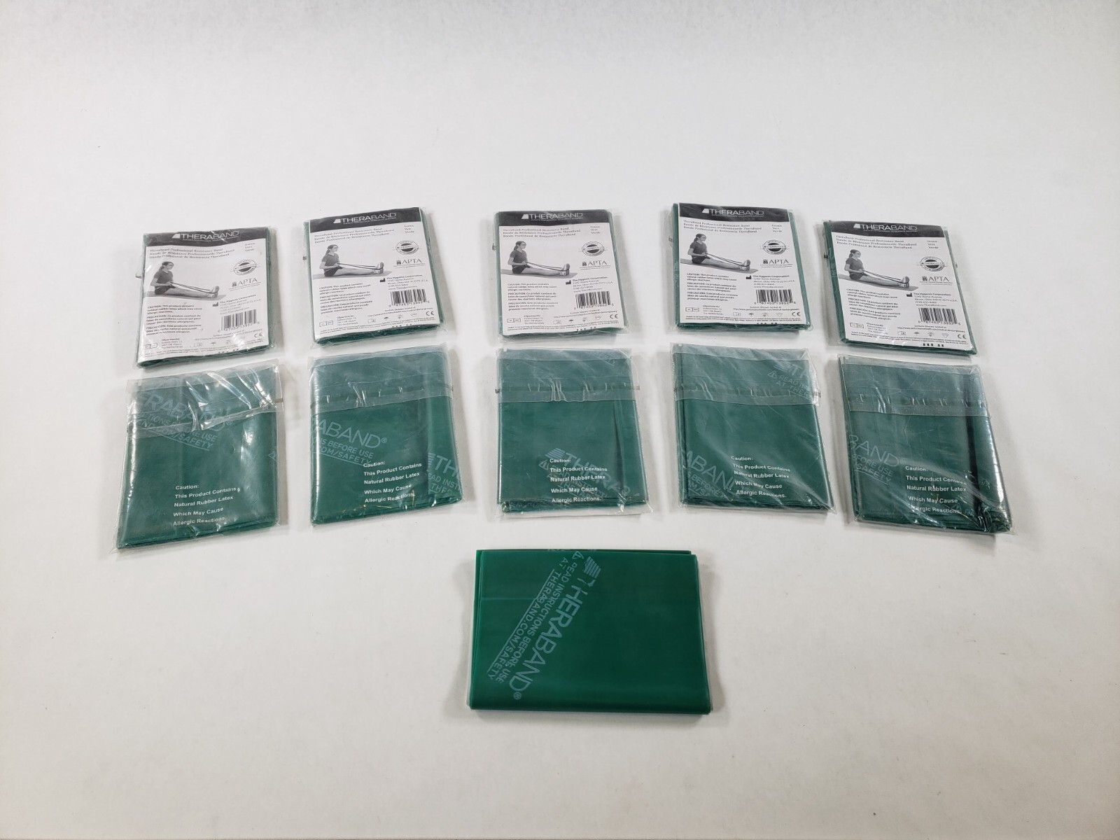 Lot Of 11 Theraband Green Accelerate Recovery Professional R
