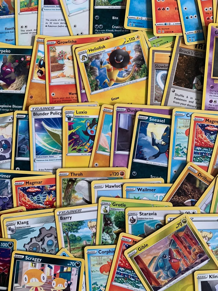 POKEMON CARDS 50 CARD LOT - COMMONS, UNCOMMONS, RARES!! + HOLOS - ALL NEW  M/NM