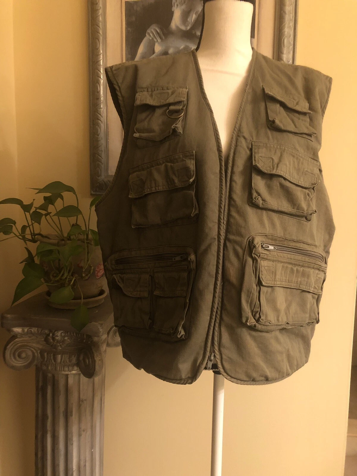 Stony River Large Men’s Fishing/Hunting Vest, Multipockets
