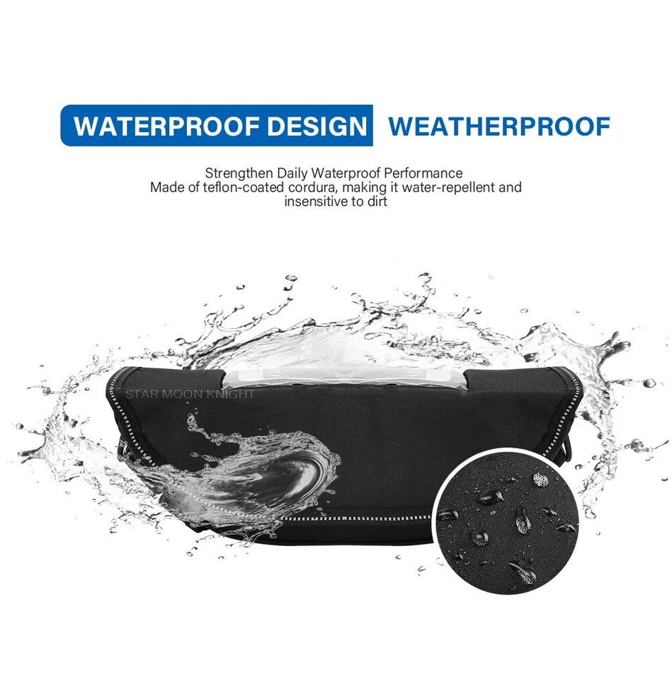 Bolsa de manillar de motocicleta bolsa de herramientas de viaje para Suzuki Katana GSX-S1000 GSX-S750 Foto 3 de 4