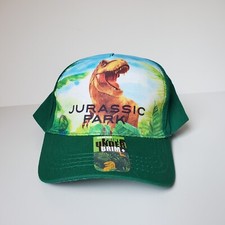 Jurassic Park Hat Baseball Style Cap Adjustable Snapback Kids Dinosaur World New