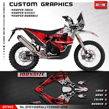 Motorcycle Full Graphics Stickers Decal Kit for KOVE 450 Rally 2022 2023 2024