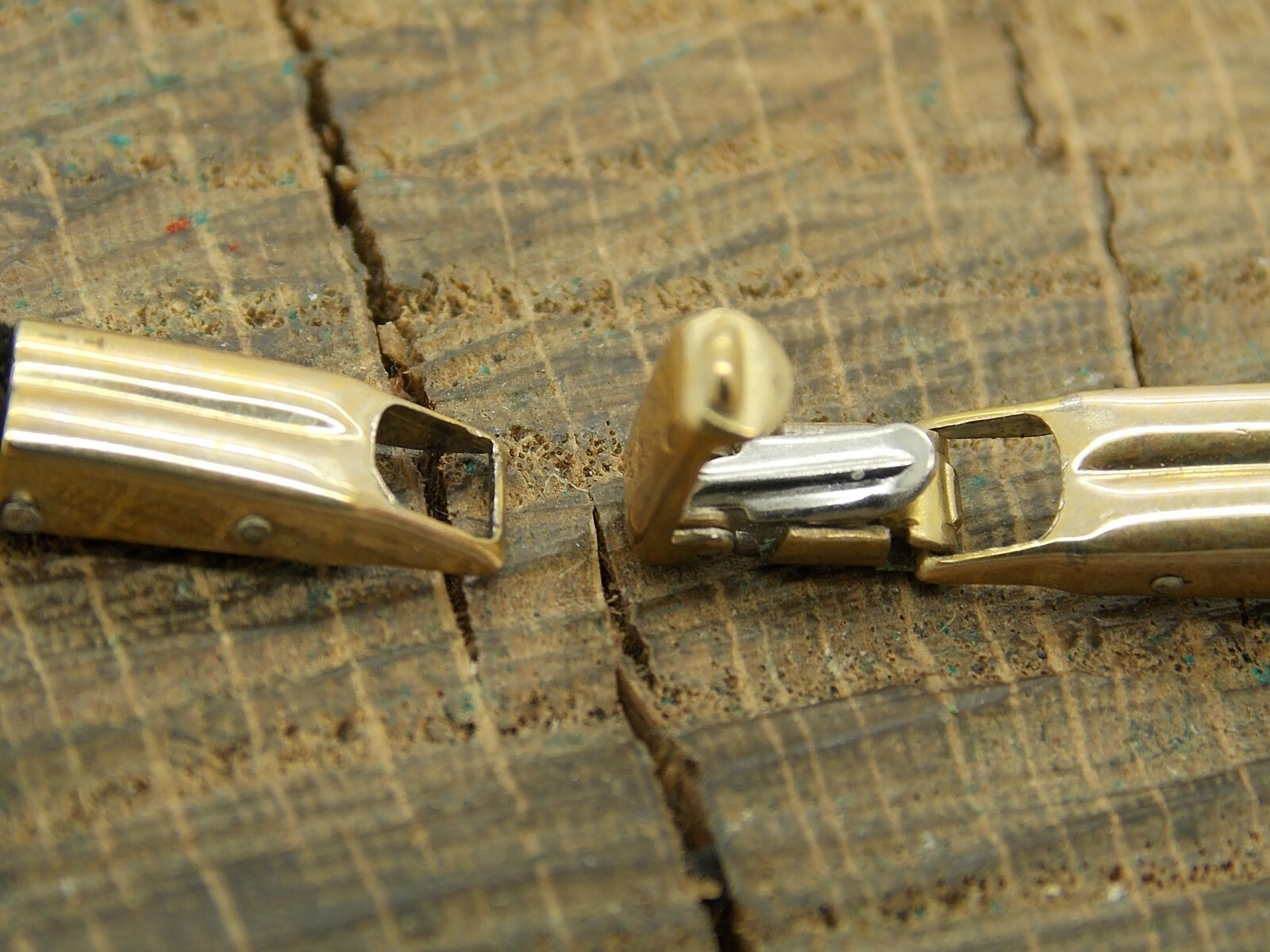 Watch Band Kestenmade Vintage NOS Unused Gold Filled & Suede Loop End Butterfly