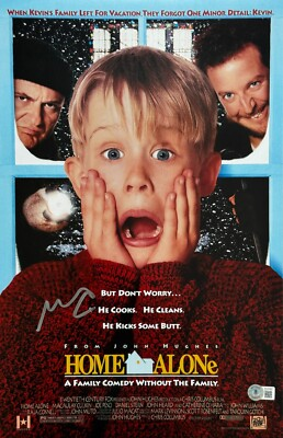 #ad Macaulay Culkin Signed Home Alone 11x17 Photo Poster BAS Beckett Witnessed $398.79