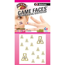 Fan-A-Peel App State Waterless Peel and Stick Temporary Tattoos for Nails