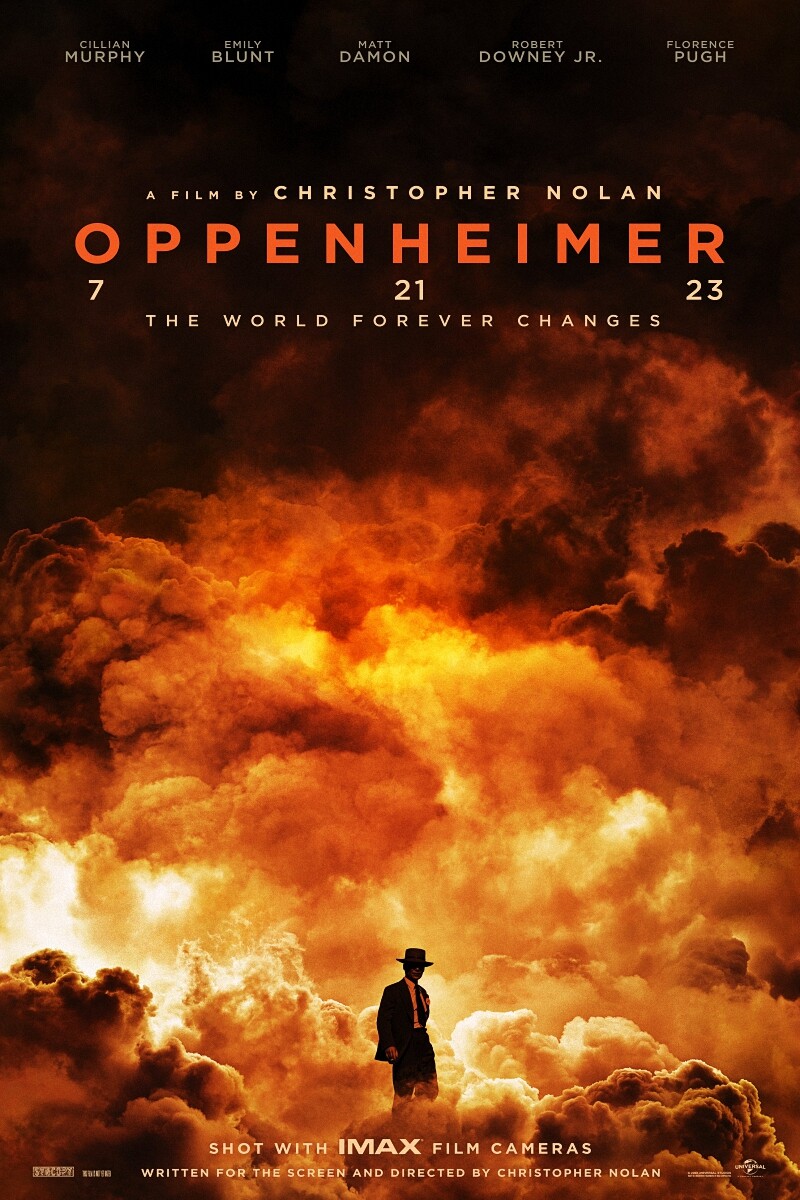 Oppenheimer (2023) Movie Poster 48x32" Christopher Nolan Film Art Silk Print