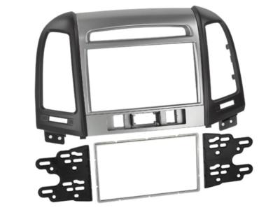 Hyundai Santa Fe 3 Schalter ab 2011 Doppel 2-DIN Autoradio Einbaublende schwarz