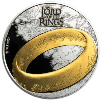 Gedenkmünze Herr der Ringe - Der eine Ring 2022 Proof-like gekapselt im Blister