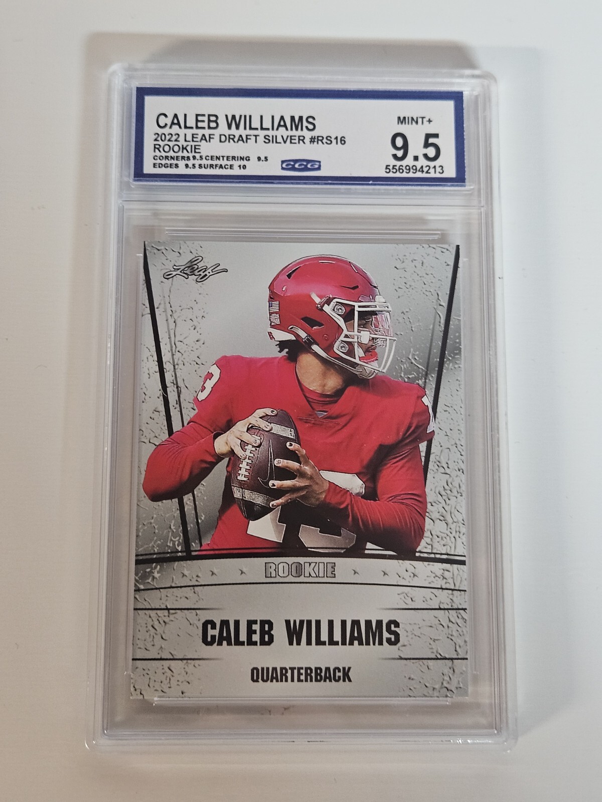Caleb Williams 2022 Leaf Draft Rookie Silver #RS16 Mint 9.5 CCG