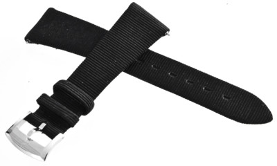 NEW Bertolucci Womens 18mm Black Fabric Watch Band