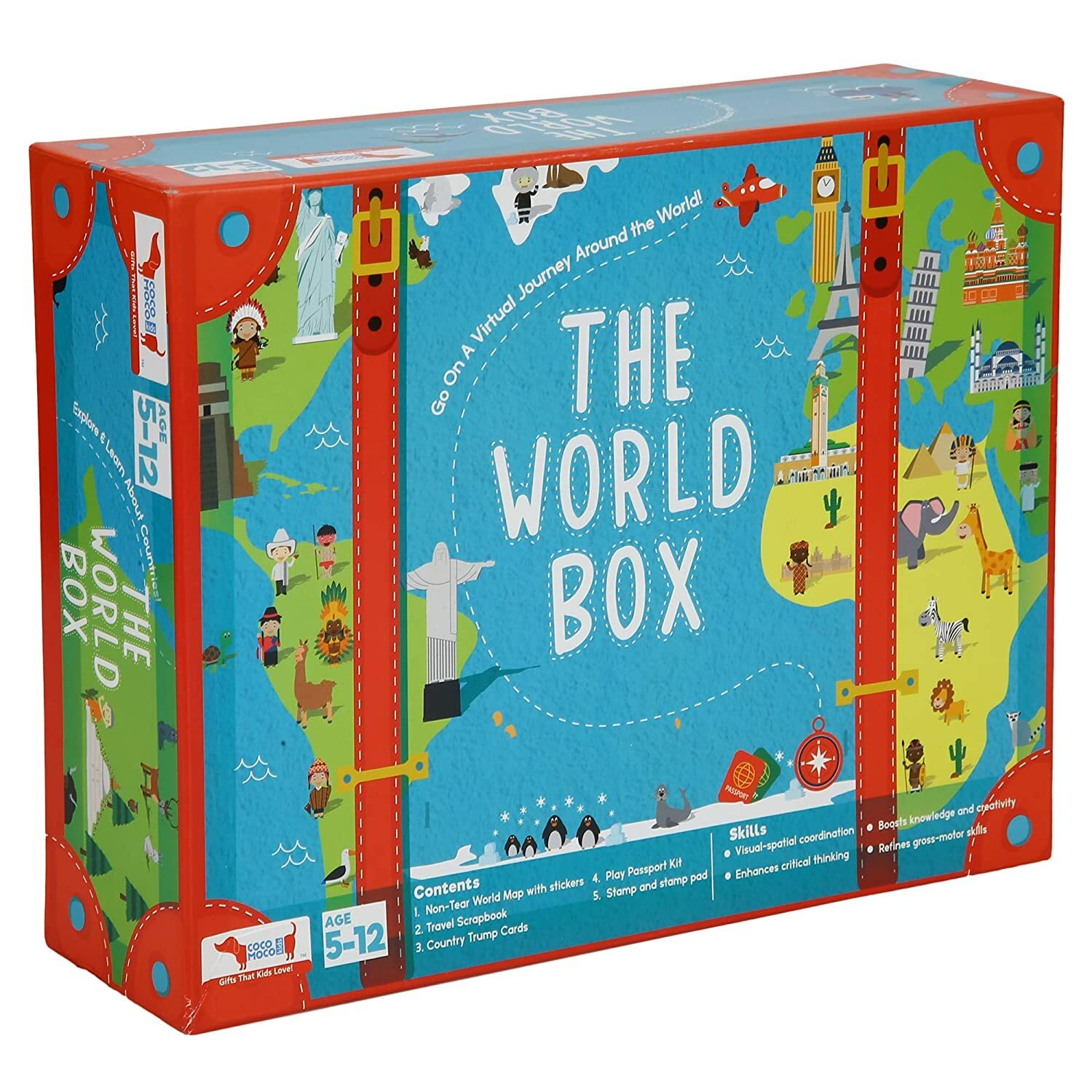 World Box–Geography Game with World Map for Kids -Educational Learning Toy  | eBay