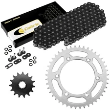 Black O-Ring Drive Chain & Sprocket Kit for Suzuki DR350 94-99 / DR-Z400S 00-17