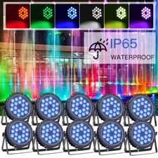18X18W Stage Par Light DMX IP65 Waterproof DJ Disco Party Outdoor Lights US